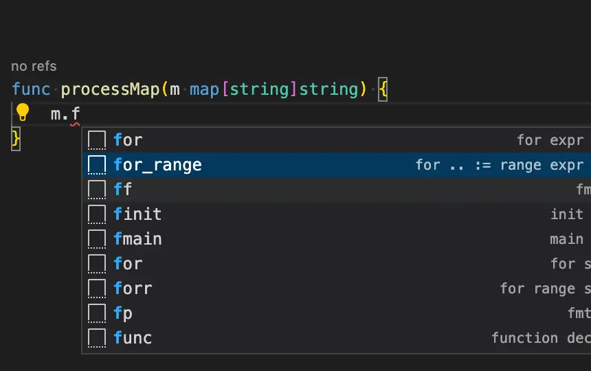 demonstration of postfix completion